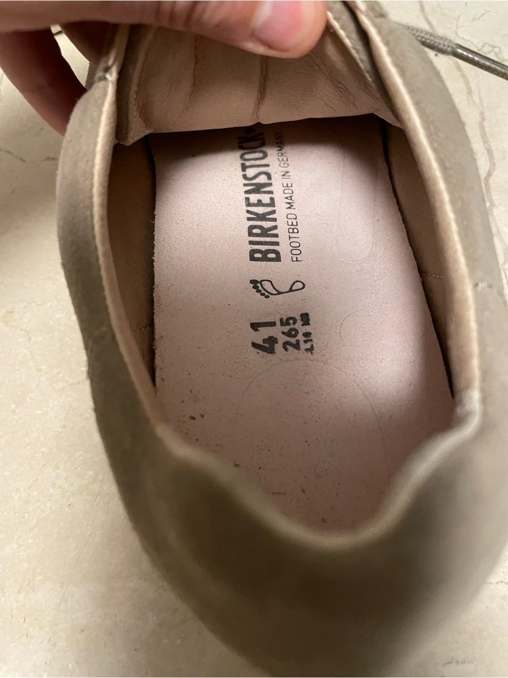 Birkenstock Women’s Taupe Suede Slip-On Loafer
